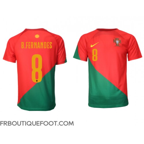Maillot de foot le Portugal Bruno Fernandes #8 Domicile vêtements Monde 2022 Manches Courtes